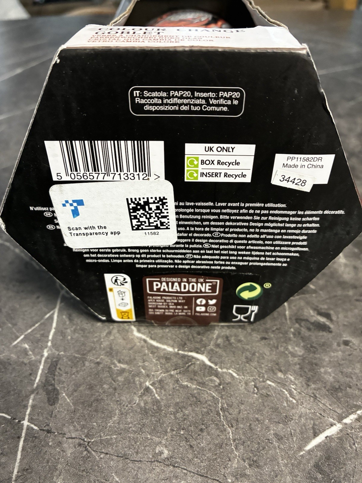 NIB Game of Thrones House of The Dragon Color Change Goblet Glass