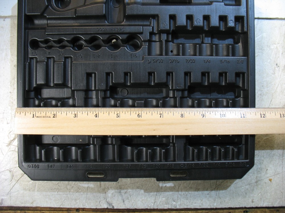 NEW EMPTY CRAFTSMAN 42 pc SOCKET WRENCH SET *EMPTY CASE* 99941 - NEW