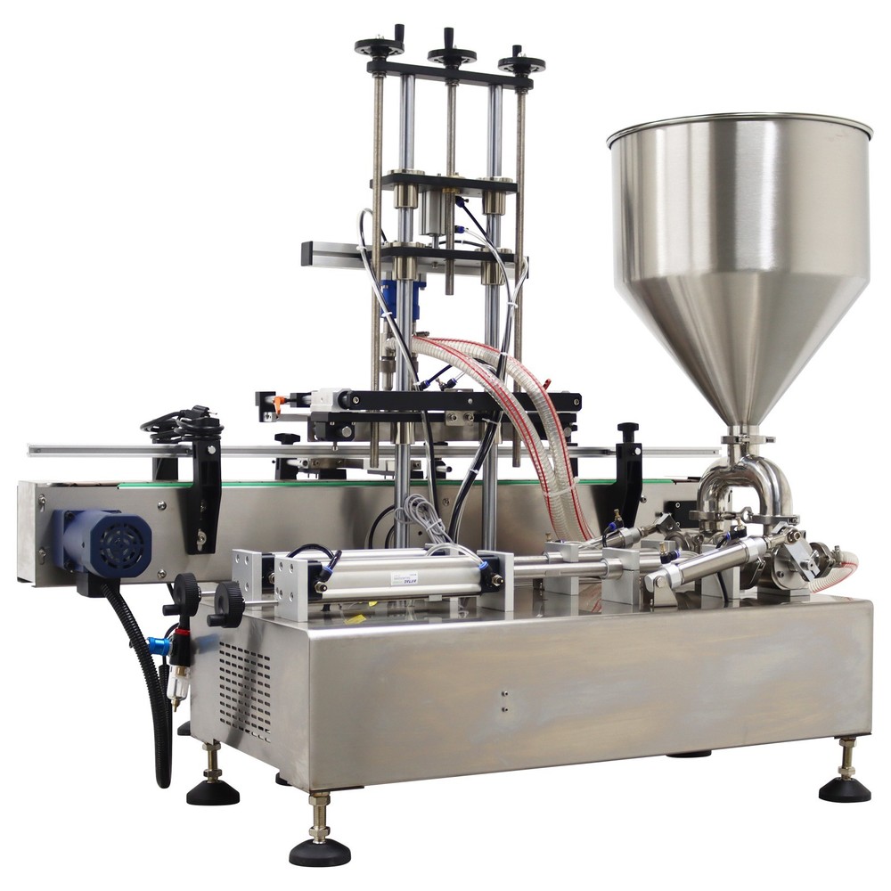 10-100ml Desktop Automatic Double Head Paste Filling Machine W/Control Display