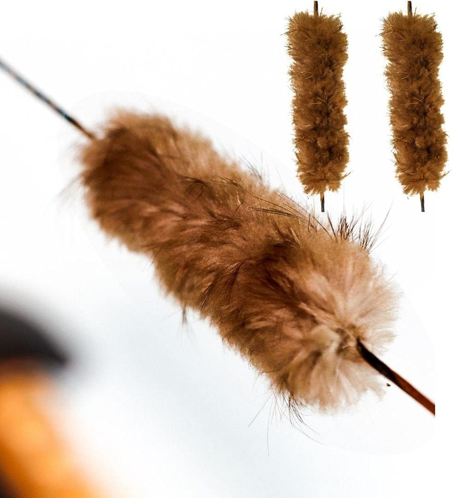 Shatterproof Archery Beaver Fur Bowstring Silencers Bow String Silencers for Rec