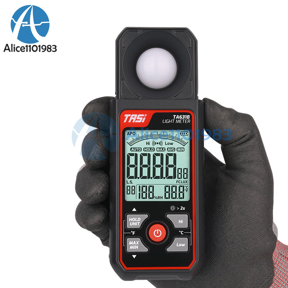 TA631A TA631B Light Meter Digital Illuminance Meter Ambient Temperature Detector