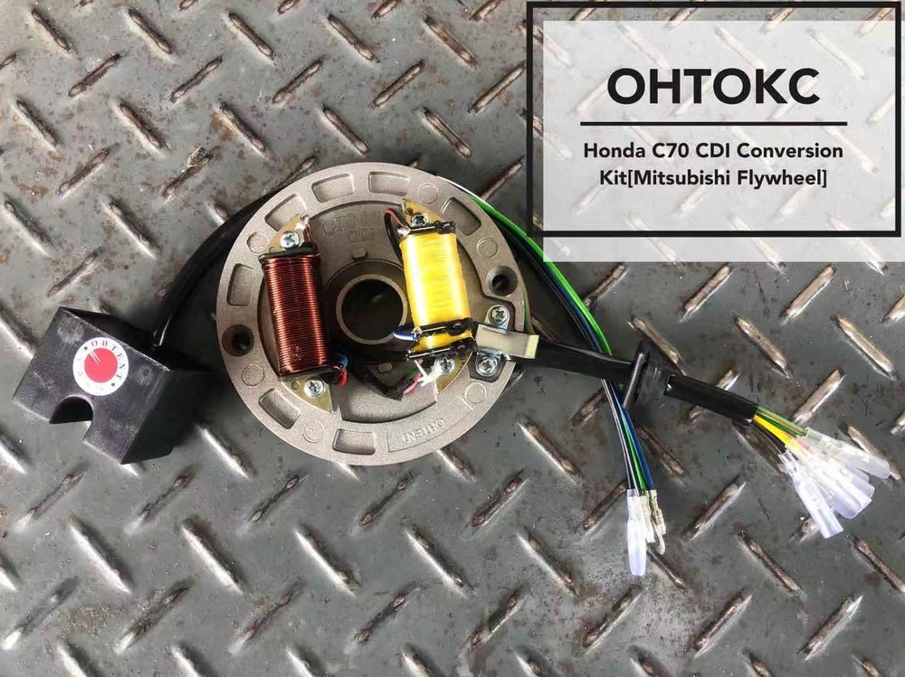 Honda C70 CDI Conversion Kit [Mitsubishi Flywheel] Electronic Ignition