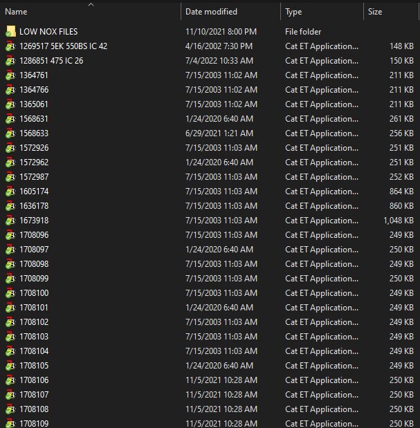 Caterpillar Truck Flash Files