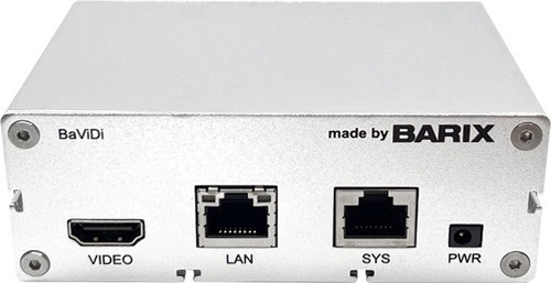 Barix BaViDi Video Display Controller Device Hdmi MPV500 Exstreamer Broadcasting