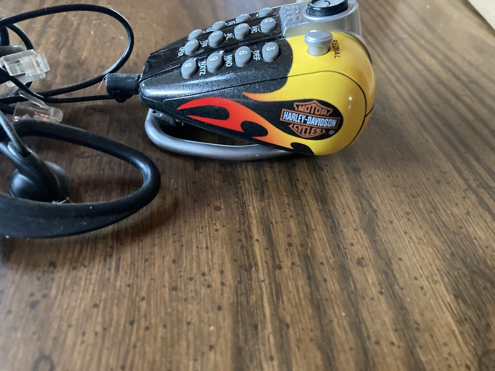 Harley Davidson mini headset telephone 2002 untested Motorcycle