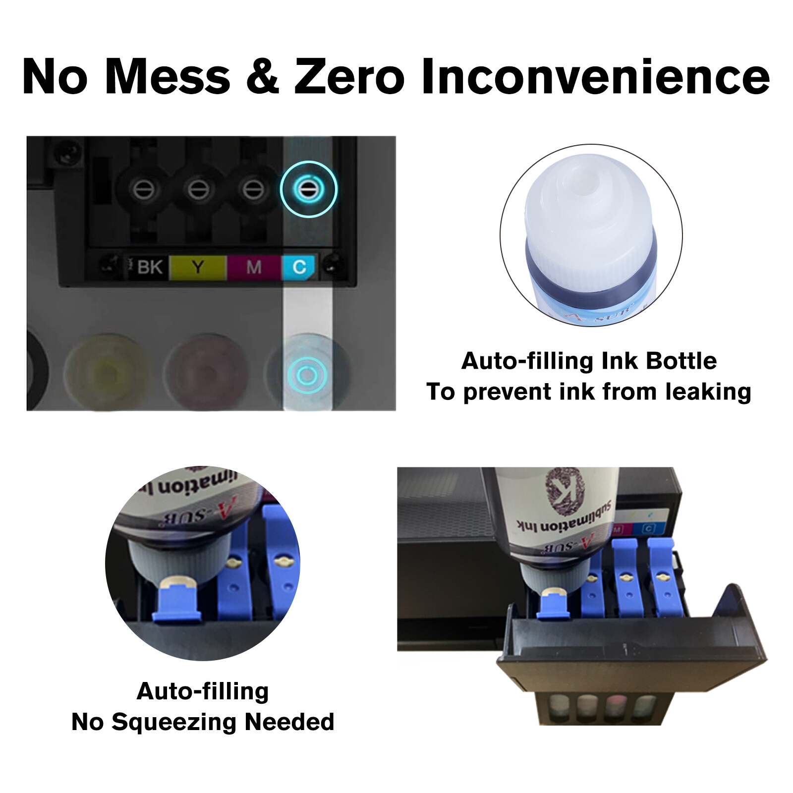 Starter Kit I A-SUB Sublimation Paper and Ink for Inkjet Ecotank 2400 2803 2800