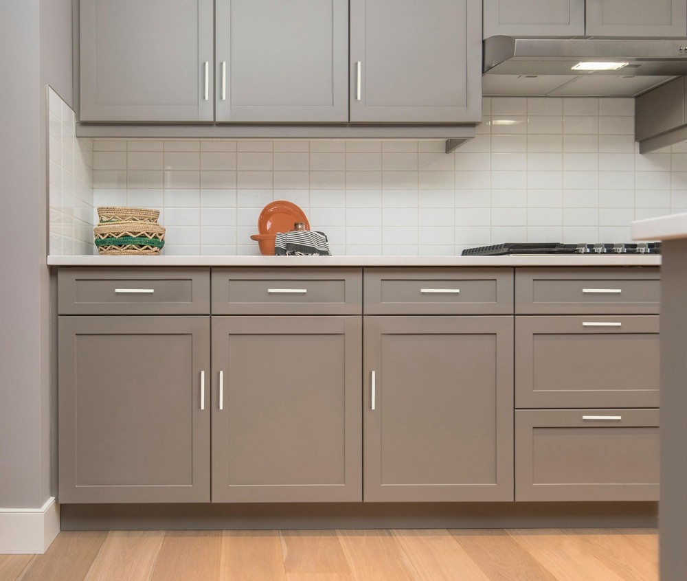 30 Pack Solid 5 Inch Square Cabinet Handles - Brushed Nickel Pulls for Kitche...