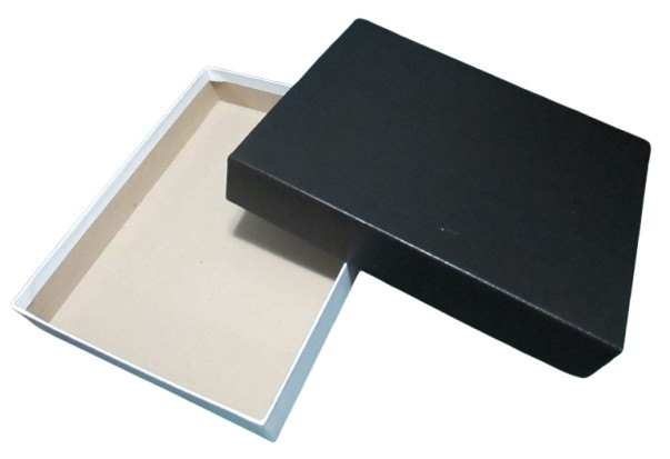 Matte Black Gift Box 9"x7"x1.5"h Solid Cardboard Display Packaging