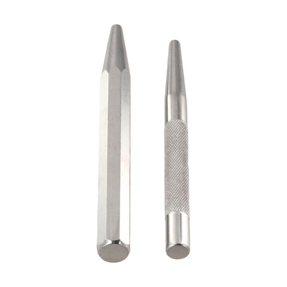 Center Punch Locator Set 2pcs Metal Chisel Point Tool for Precise Marking