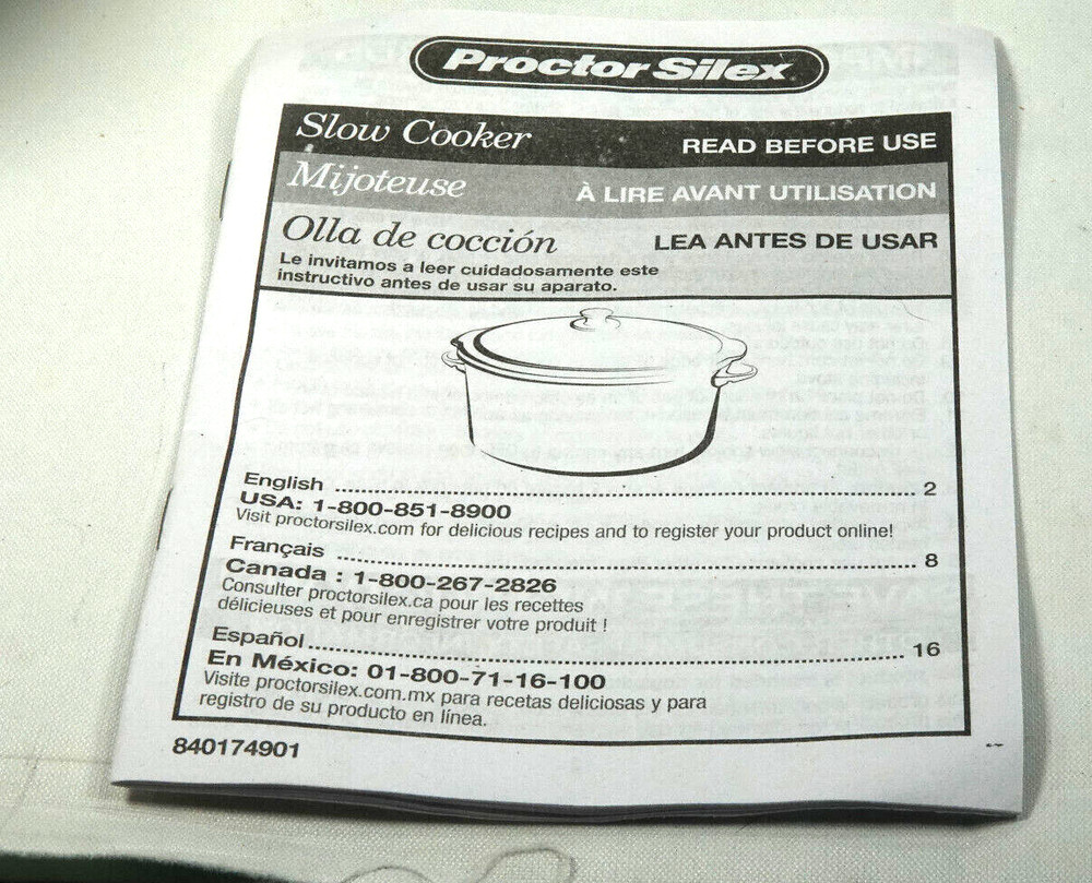 Proctor Silex 1.5 Quart Slow Cooker w/ Keep Warm Setting 33015