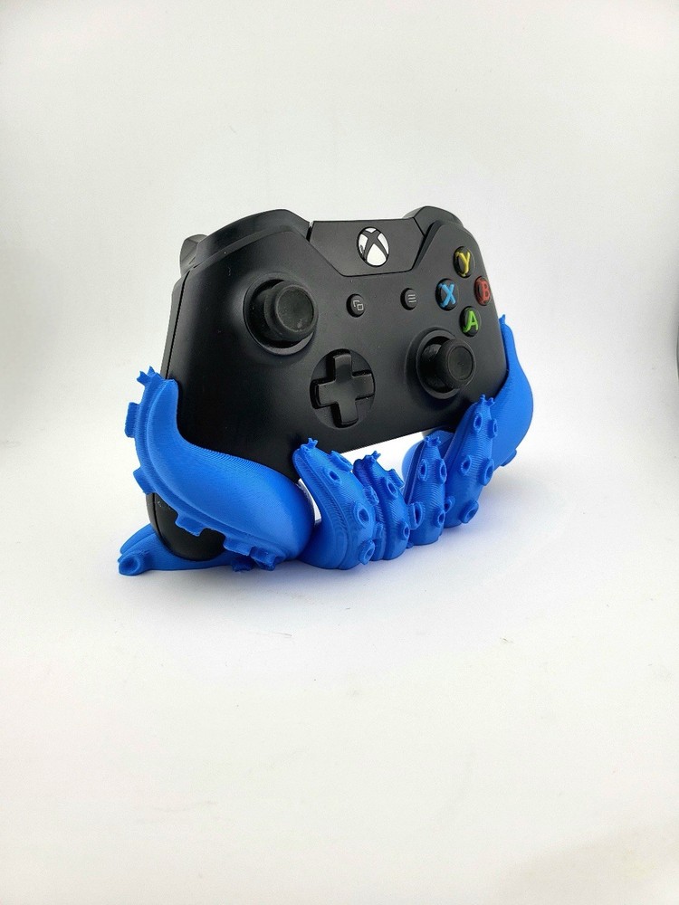 Blue Octopus Tentacle Controller Stand for Microsoft Xbox One, Clips On