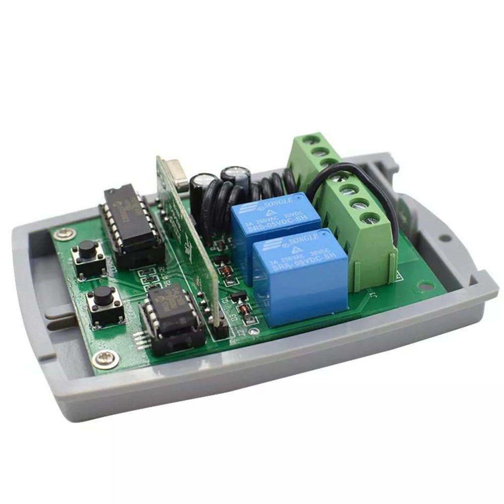 Rolling Code Universal 2-Channel Remote Control Switch Receiver Motor