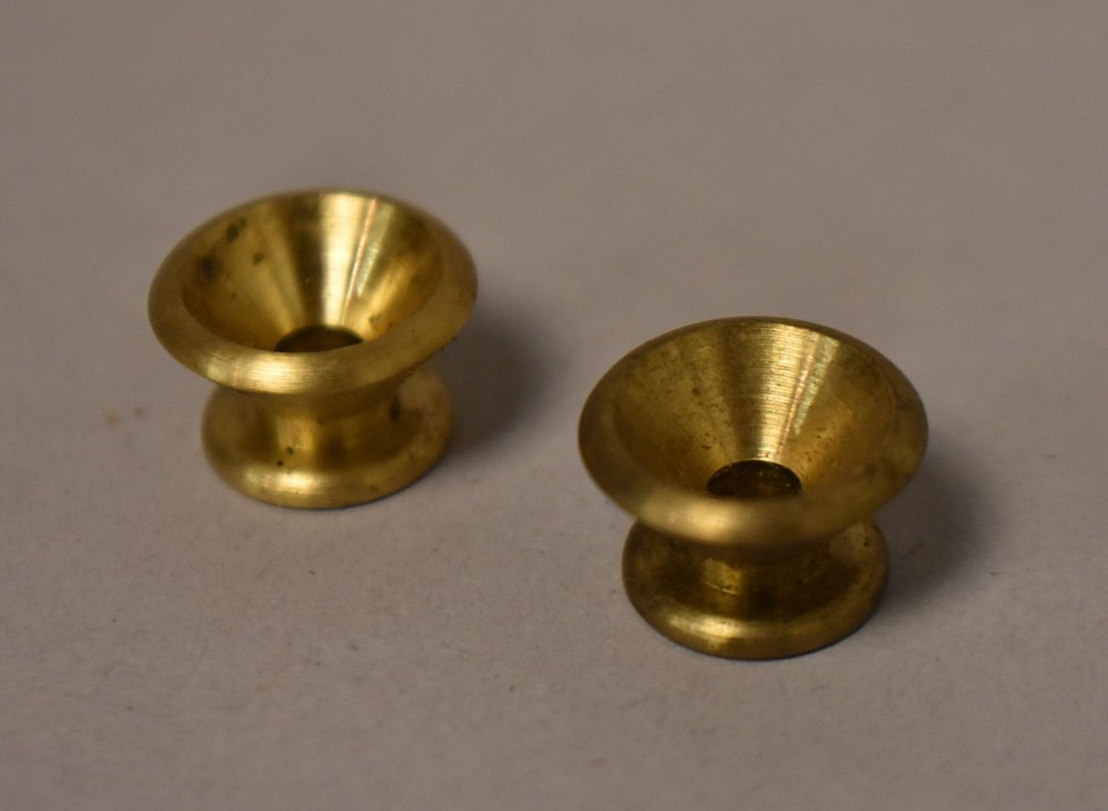 1980s Schecter USA Strap Button Set Gold NOS