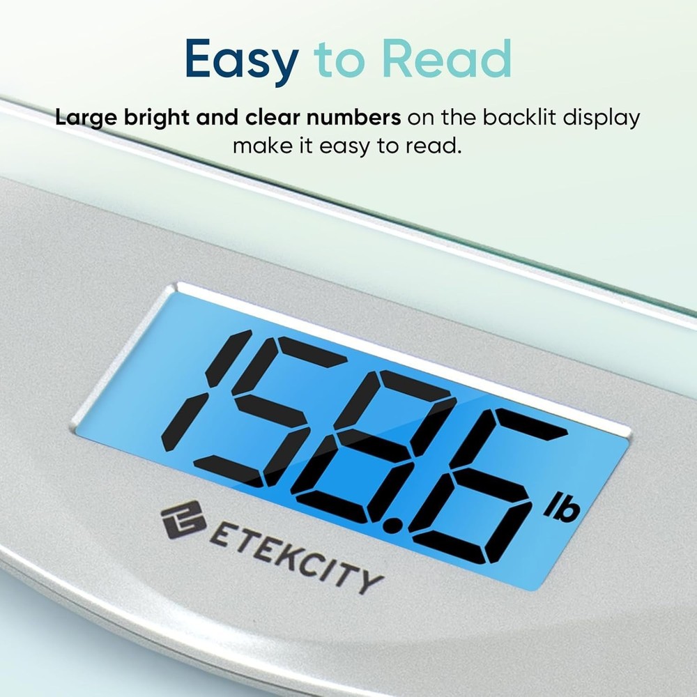 Bathroom Scale Digital Body Weight Scale Large LCD Backlight Display