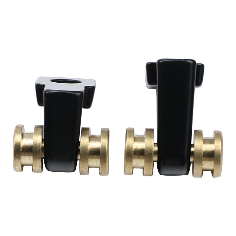 OVSAL Pack of 2 Brass Roller String Retainer for Electric Guitar String Tree Str