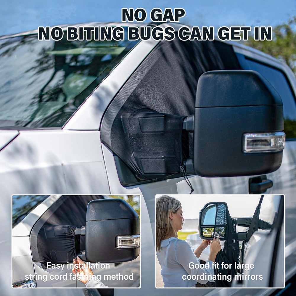Large SUVs Compact Vans Front Window Screens for Camping Front Window Sun Sha...