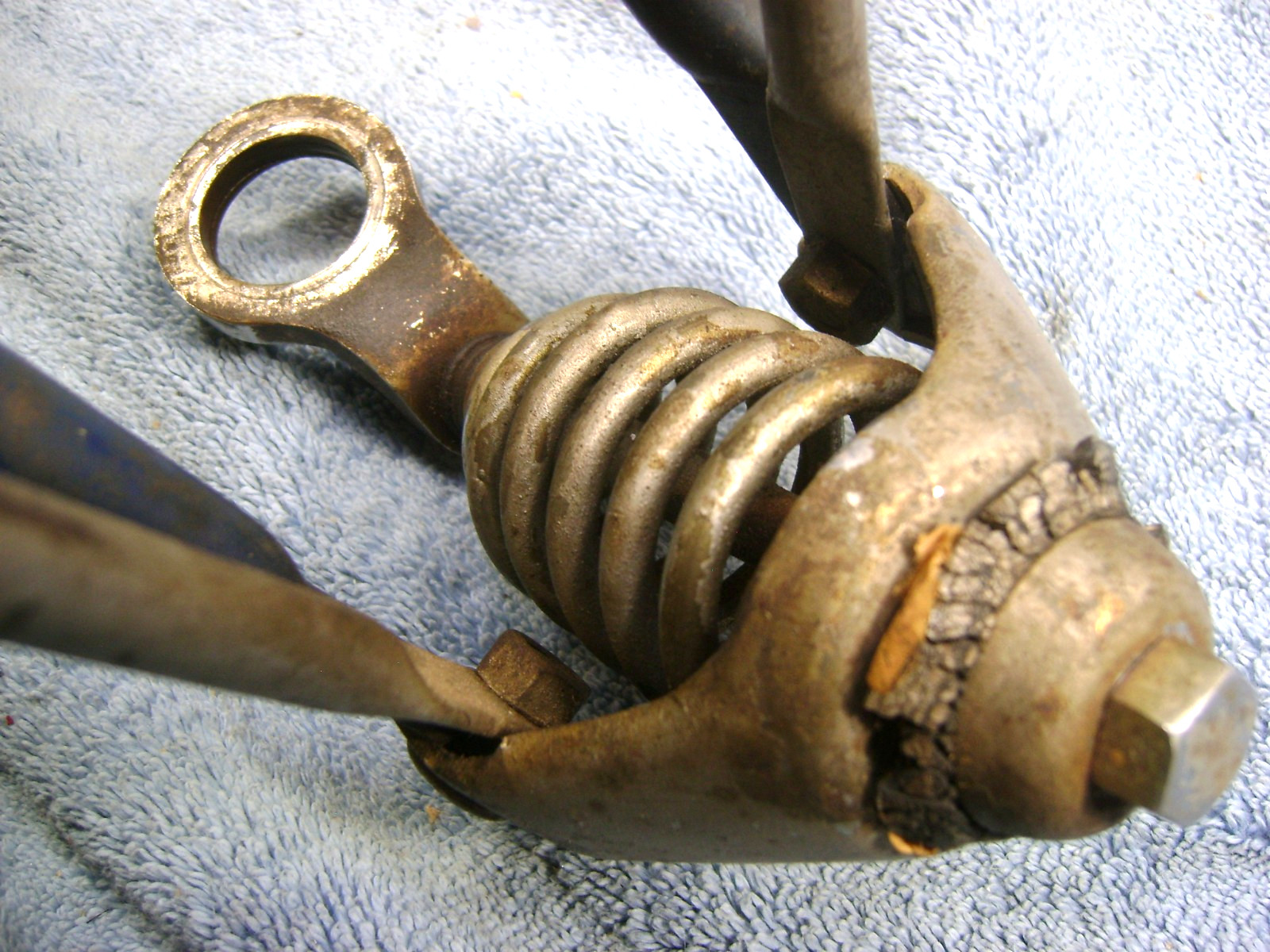 Original Schwinn 26" Springer Fork, with Key Lock, But NO Key