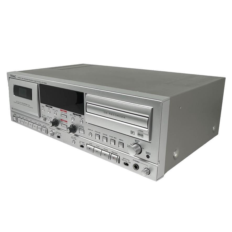 TEAC AD-RW900 CD Compact Disc Recorder Reverse Cassette Deck USB silver