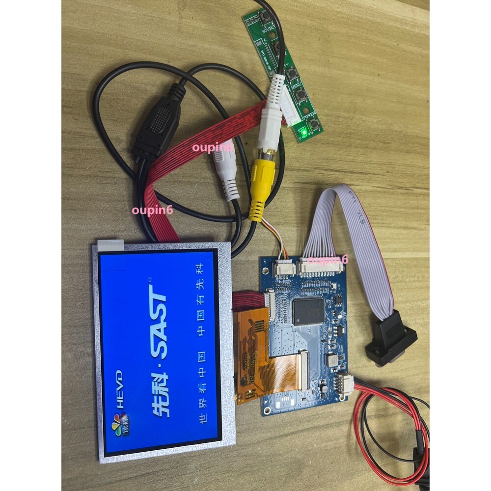 VGA Reversing LCD  controller board With 4.3" panel 480x272 Display car Screen
