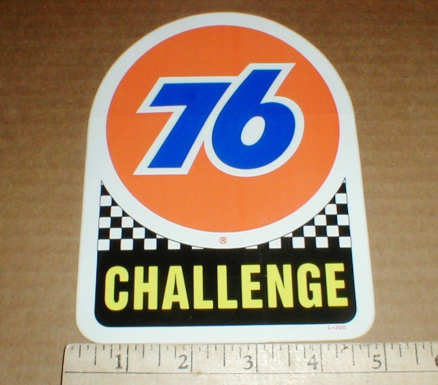 PAIR - IMSA Camel GT Challenge Series Union 76 New gas racing decal Stickers NOS