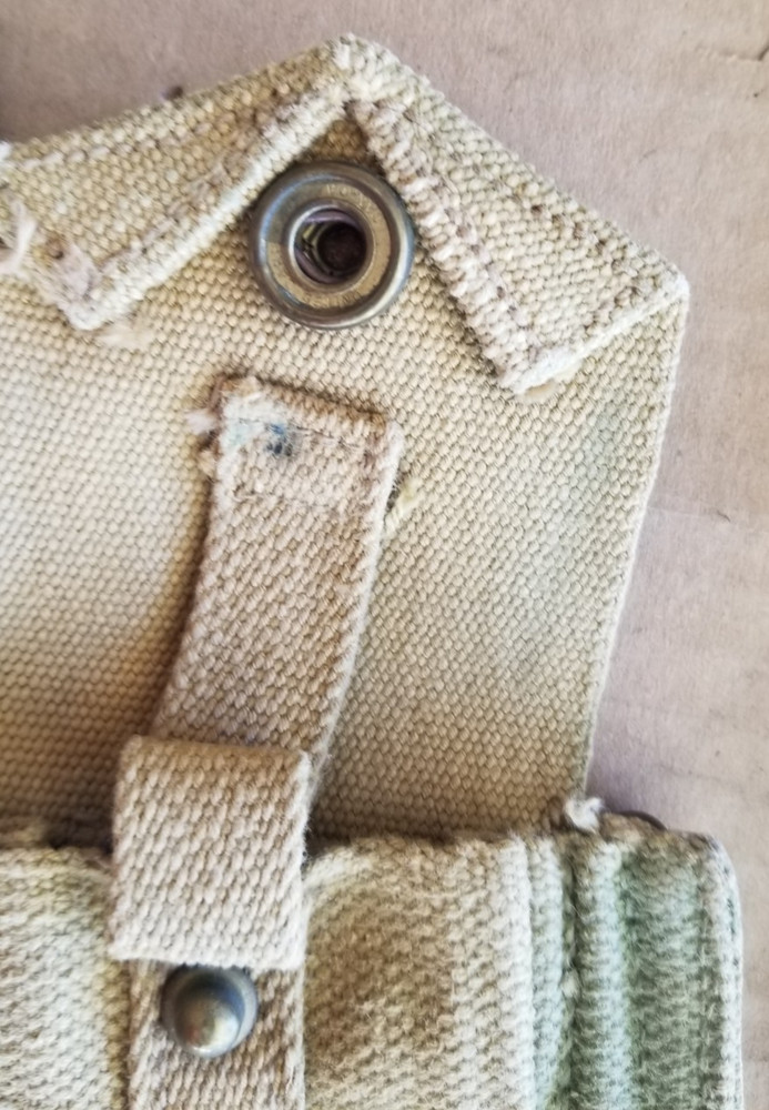 British Army Pattern 37 Web Brace Adapter & Ammo Pouch Original WW2