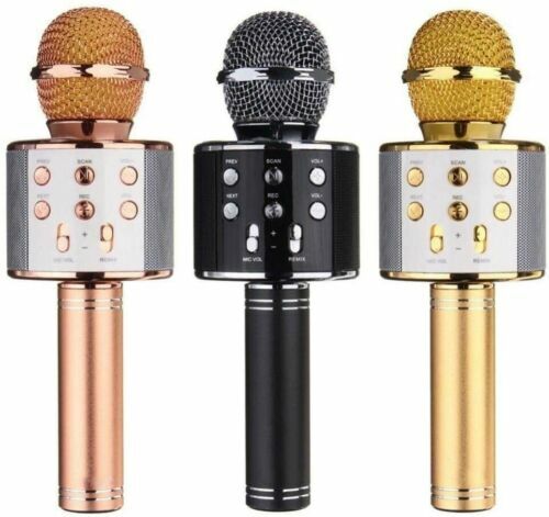 Wireless Karaoke Microphone with Built-in Portable Bluetooth Speaker