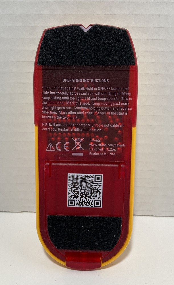 Zircon-StudSensor HD25 Stud Finder 3/4 In Tested And Works