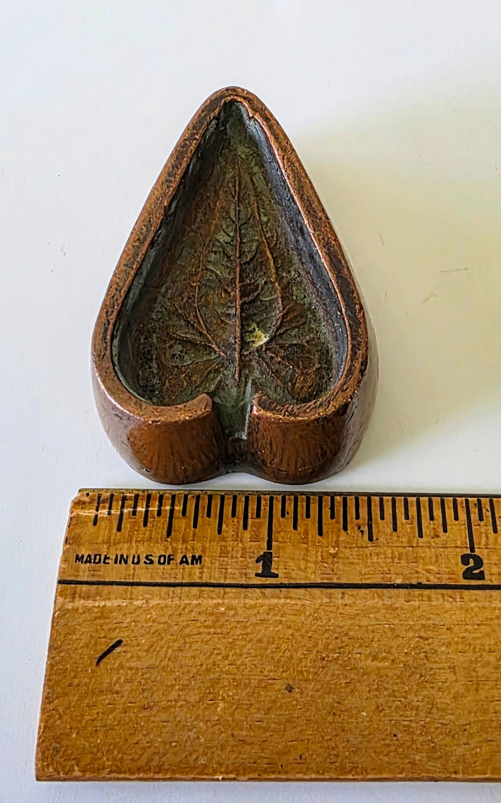 Antique 19th Century Bronze Millinery Leaf Press Mold