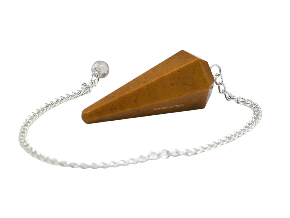 Yellow Jasper Dowsing Crystal Pendulum