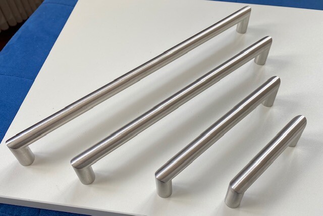 Modern Stainless Steel Bar Cabinet Handles Pulls Knobs Brushed Nickel