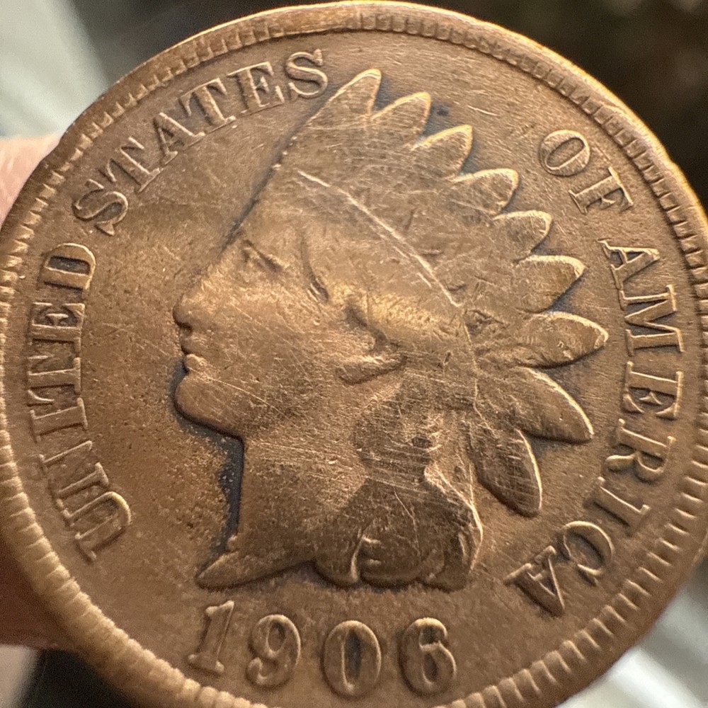 1906 Indian head cent penny