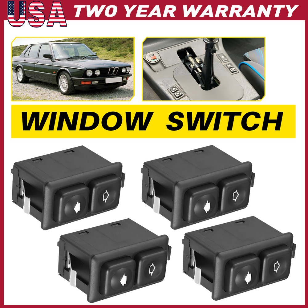 Set 4 pcs Illuminated Power Window Switch For E23 BMW E24 E28 E30 61311381205