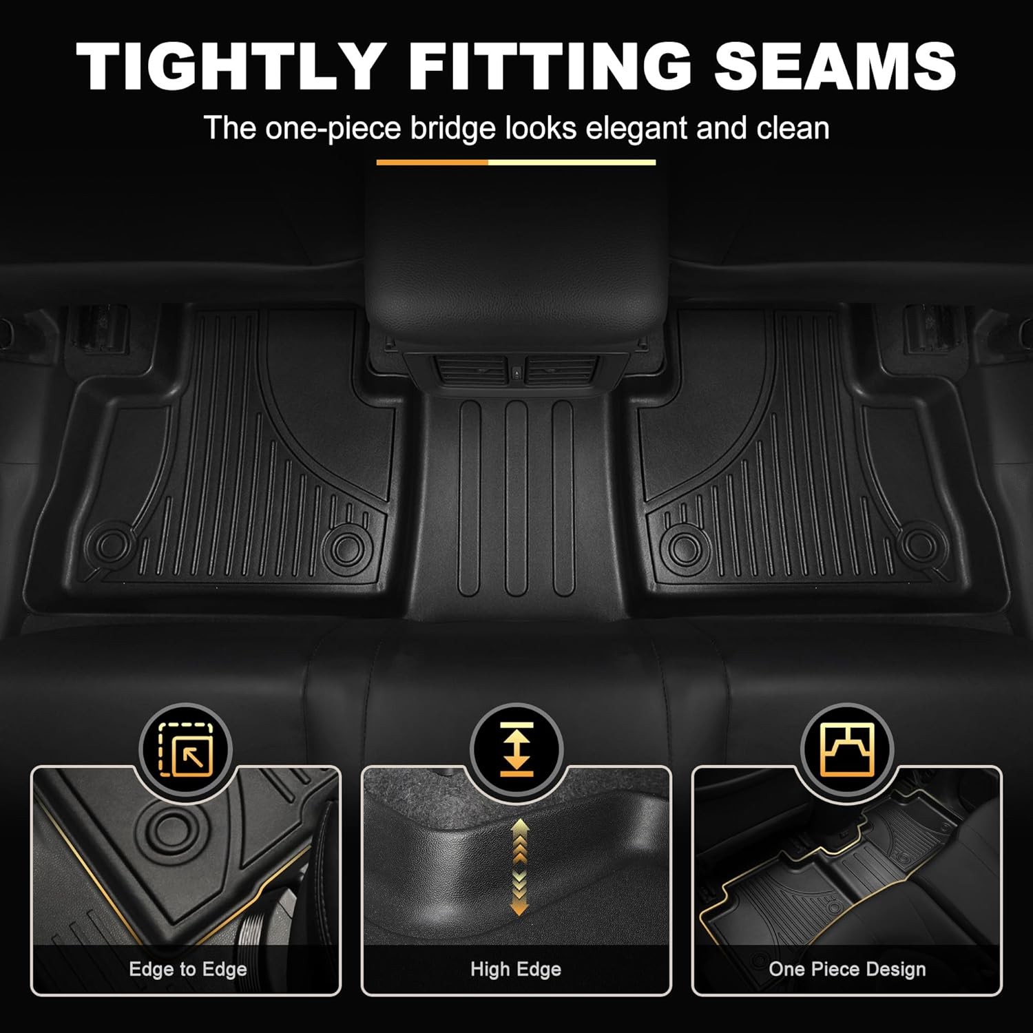 Floor Mat Cargo Mat for 2020-2024 2025 Toyota Highlander 7 Seat Car Mat Acces...