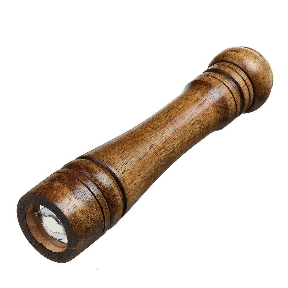 Kitchen Tools Cooking Pepper Grinder Hand Movement Oak Solid Wood Pepper Mill US