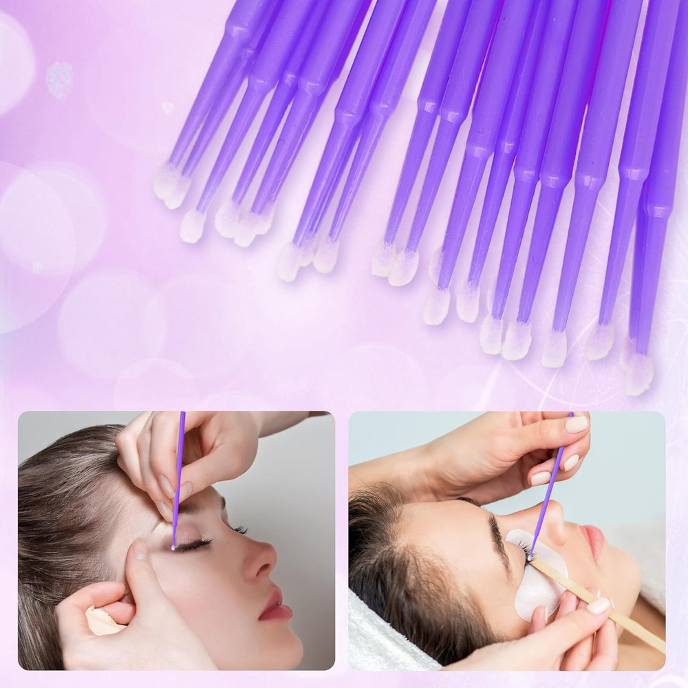 300 Count Disposable Micro Applicator Brush for Eyelash Extension, Micro Swabs M