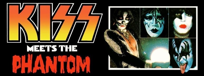 KISS 8 x 3 KISS Meets The Phantom Of The Park Custom Glossy Bumper Sticker