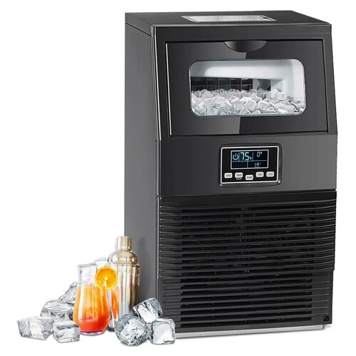 88LBS/24H Commercial Ice Maker Built-in Undercounter Ice Cube Machine Automatic