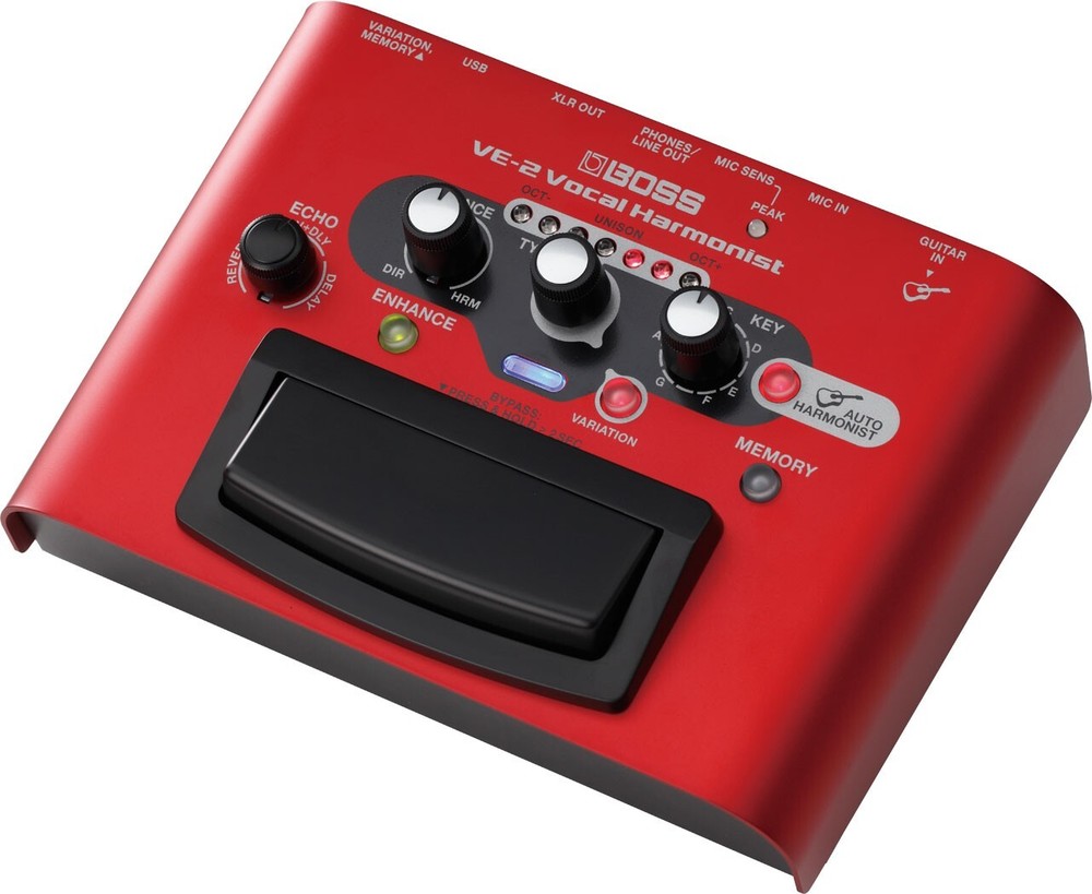 Boss VE-2 Vocal Harmonist Harmony Effects Pedal Processor Reverb Echo