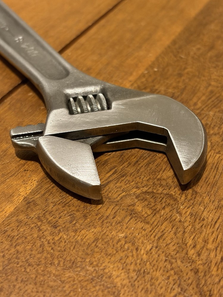 Vintage Klein Tools Adjustable Wrenches 8” 10” 2pcs