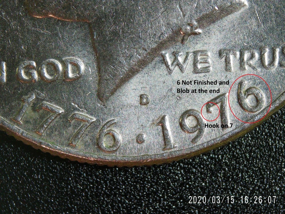 1776 To 1976 Kennedy Half Dollar Error, Several Errors on Coin