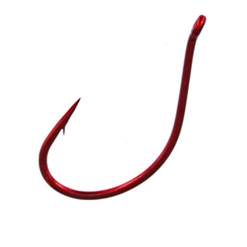 Gamakatsu Split/Drop Shot Size #1 Hook Red 6 Per Pack