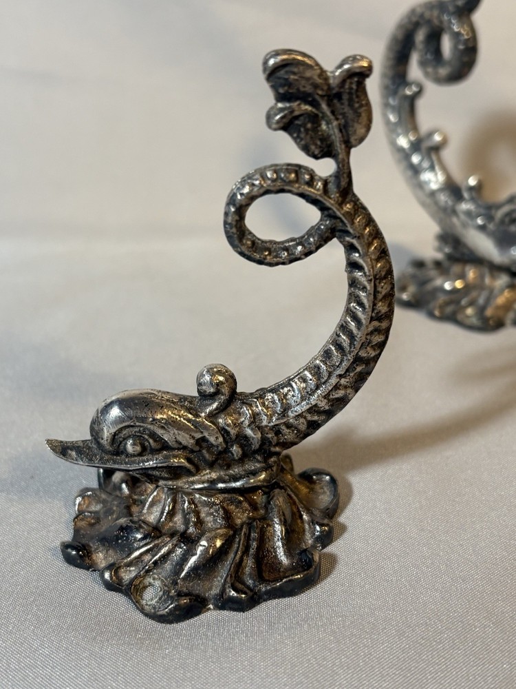 Sea Serpent Brass Victorian Coat Hooks