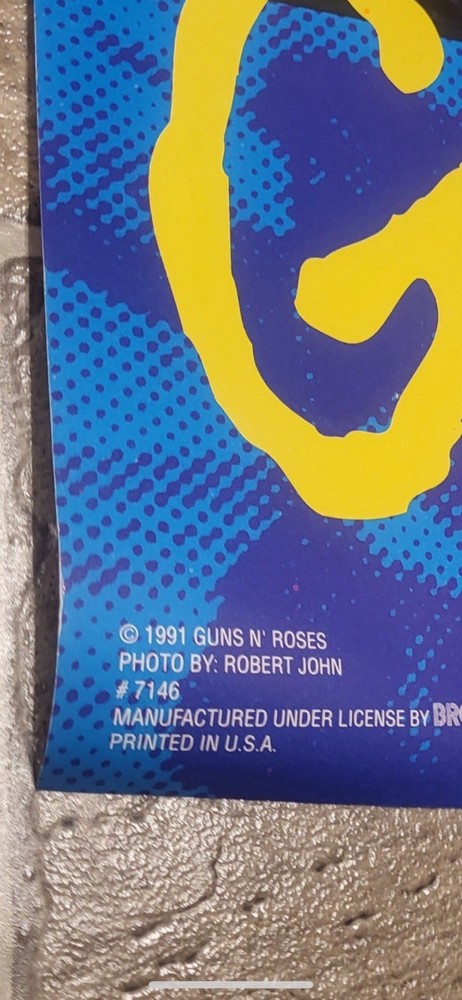 Vintage Slash Poster Guns N Roses 1991 22.5” x 34.5”