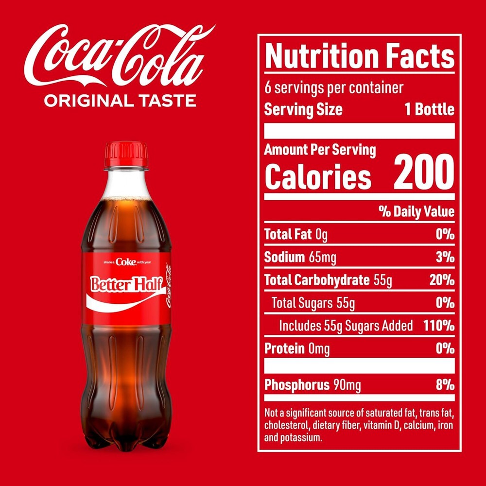 Coca-Cola, 16.9 fl oz, 6 Pack