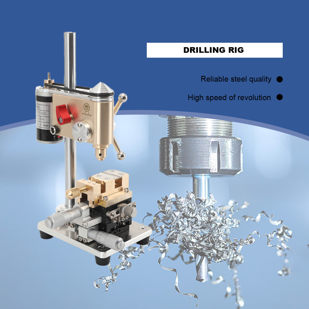 Watchmaker Precision Bench Drill Crown Punch Multifunctional Drilling Machine