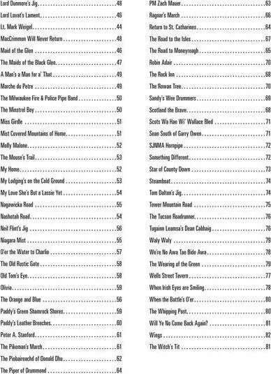 Hal Leonard Bagpipe Tune Book