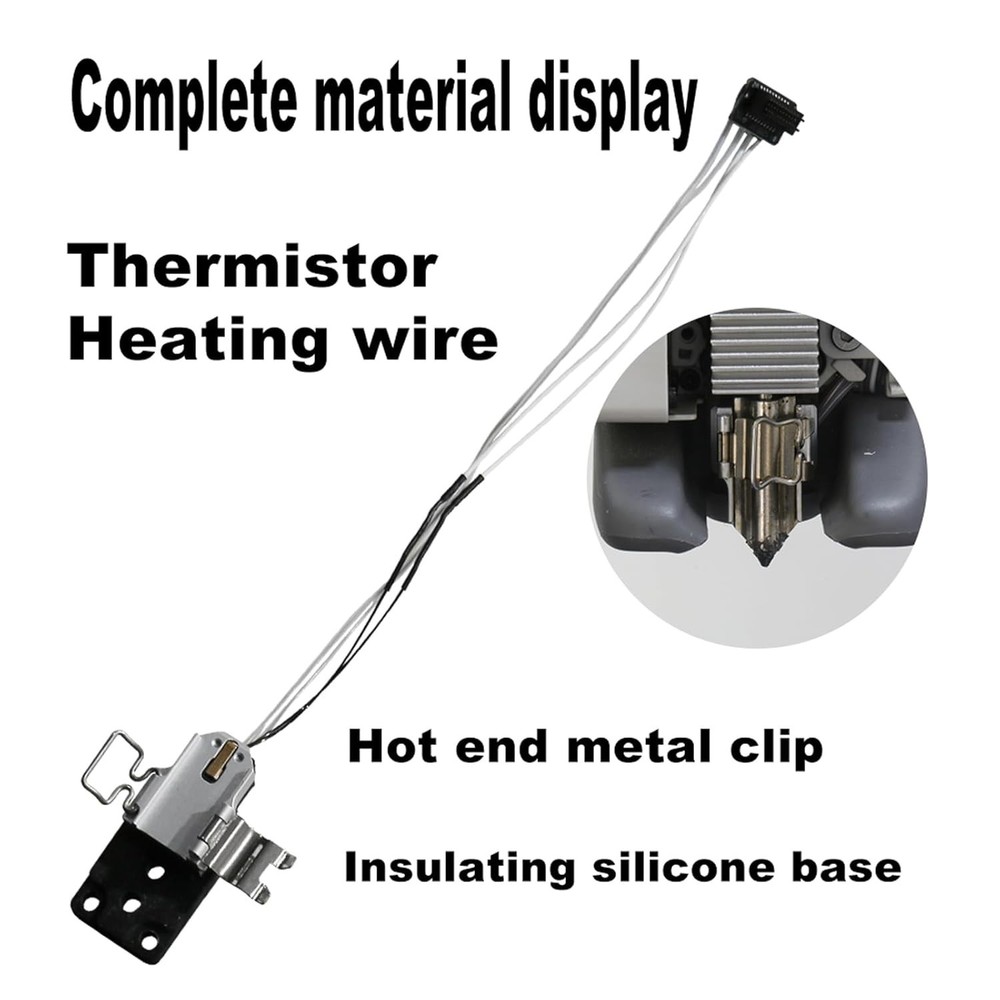 Hotend Heating Assembly 390℃ for Bambu Lab A1 / A1 Mini 3D Printer Hotend Kit 1P