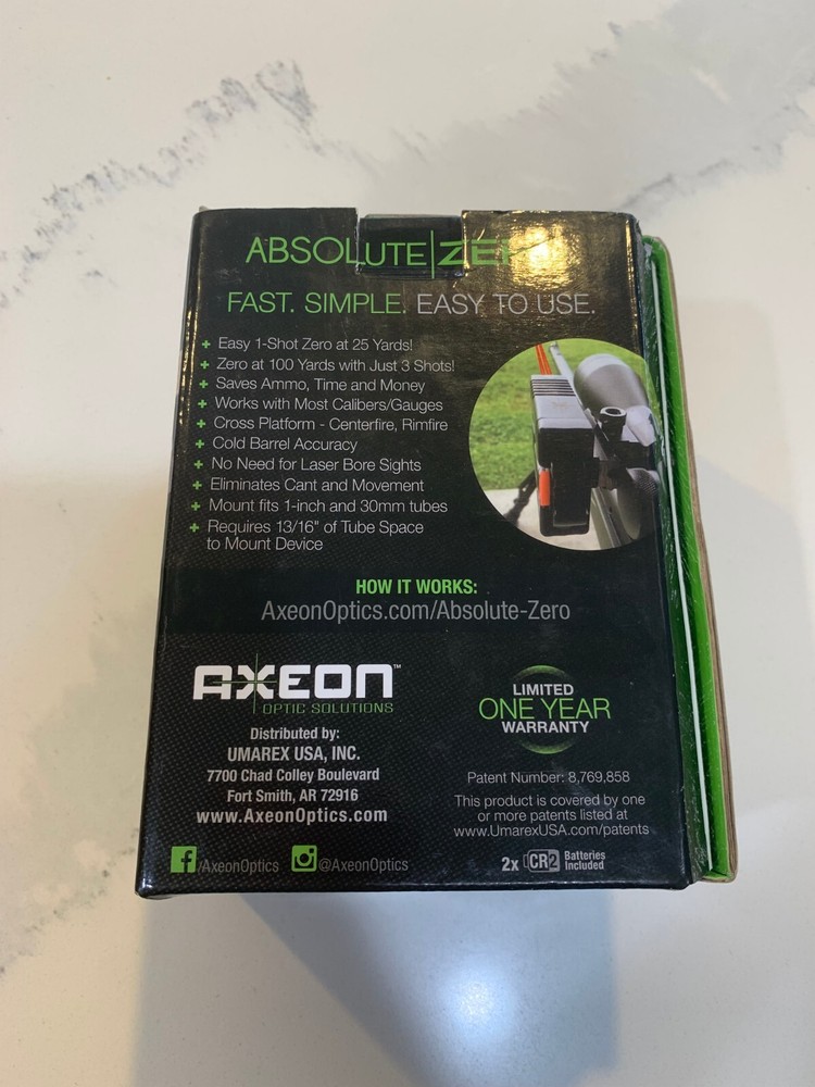 Axeon Absolute Zero Patented Sighting Device