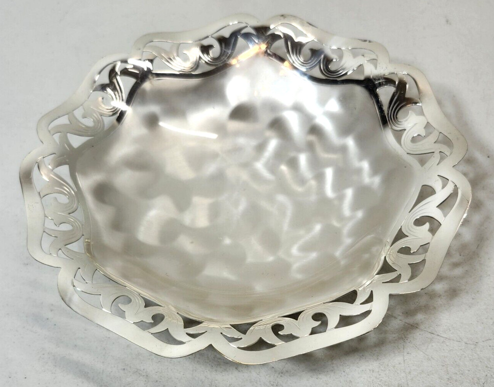 Vintage WMF Ikora Silver Plated Bowl Candy Dish Made In Germany Home Decor