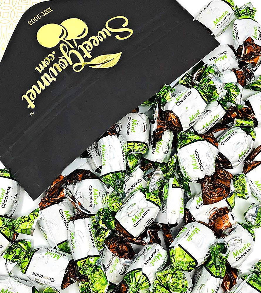 Premium Chocolate Filled Mints | Hard Candy | 2 Pound